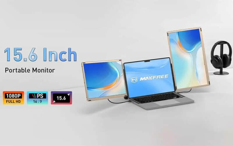 Maxfree S6: giải pháp ba màn hình cho laptop