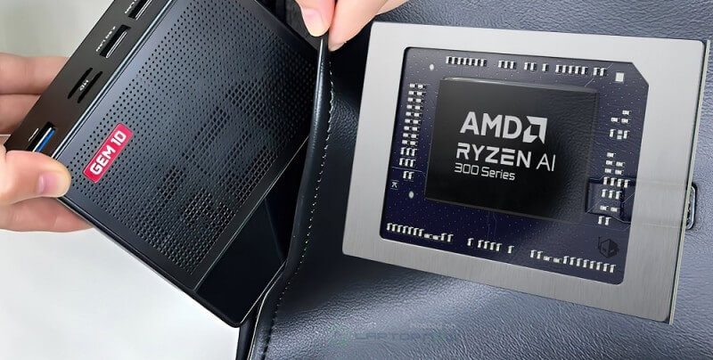 Máy tính mini AOOSTAR GEM10 370 được trang bị APU AMD Ryzen AI 9 HX 370 Strix