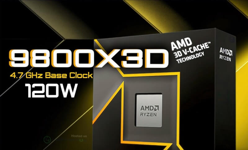 Thông số của CPU AMD Ryzen 7 9800X3D 3D V-Cache bị rò rỉ