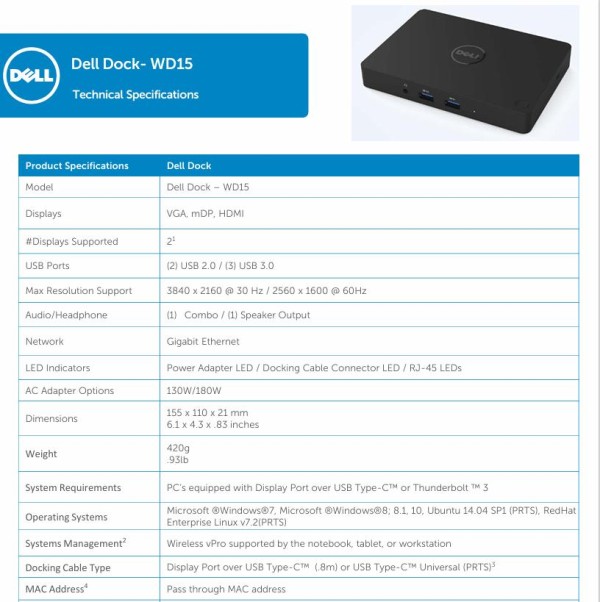 Dell WD15-2